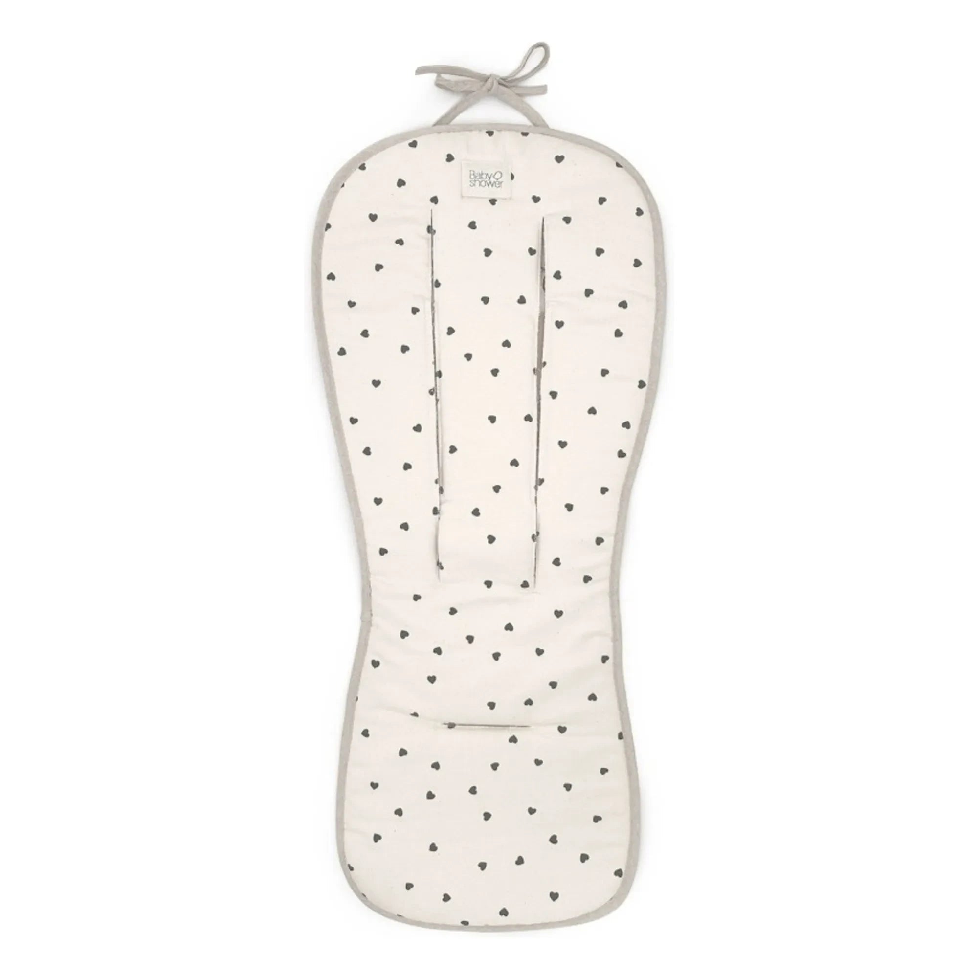 Babyshower - Cushion for compact pushchair Hearts | Ecru