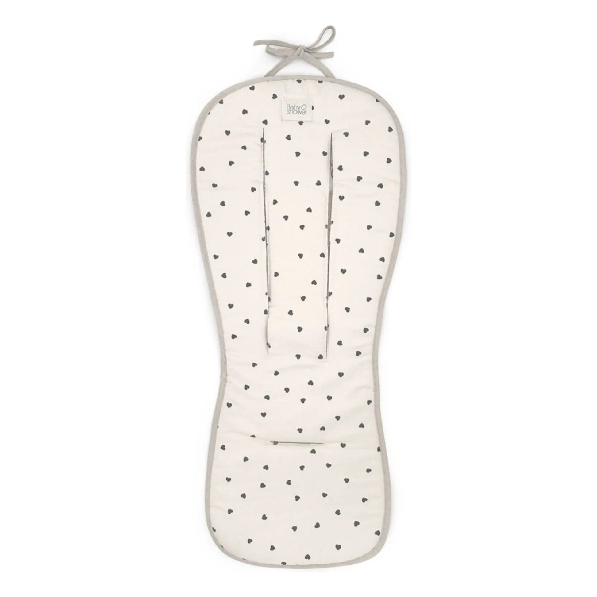 Babyshower - Cushion for compact pushchair Hearts | Ecru