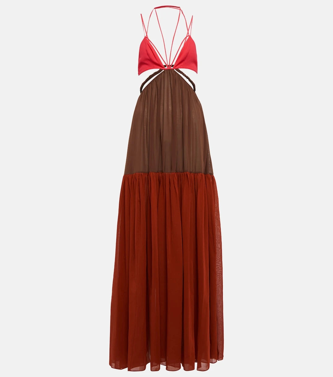 Nensi Dojaka - Cutout cotton maxi dress