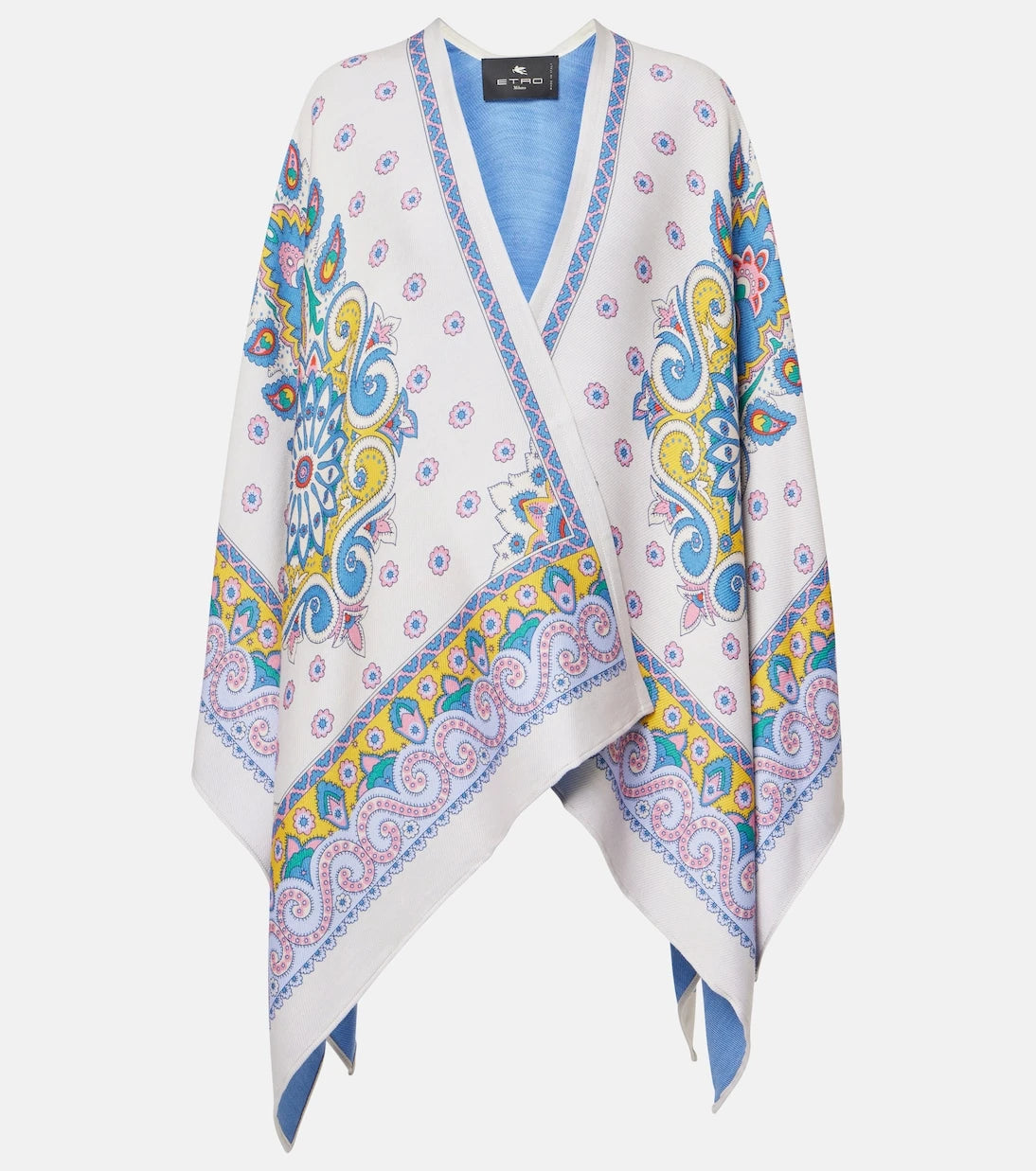 Etro - Paisley wool-blend cape
