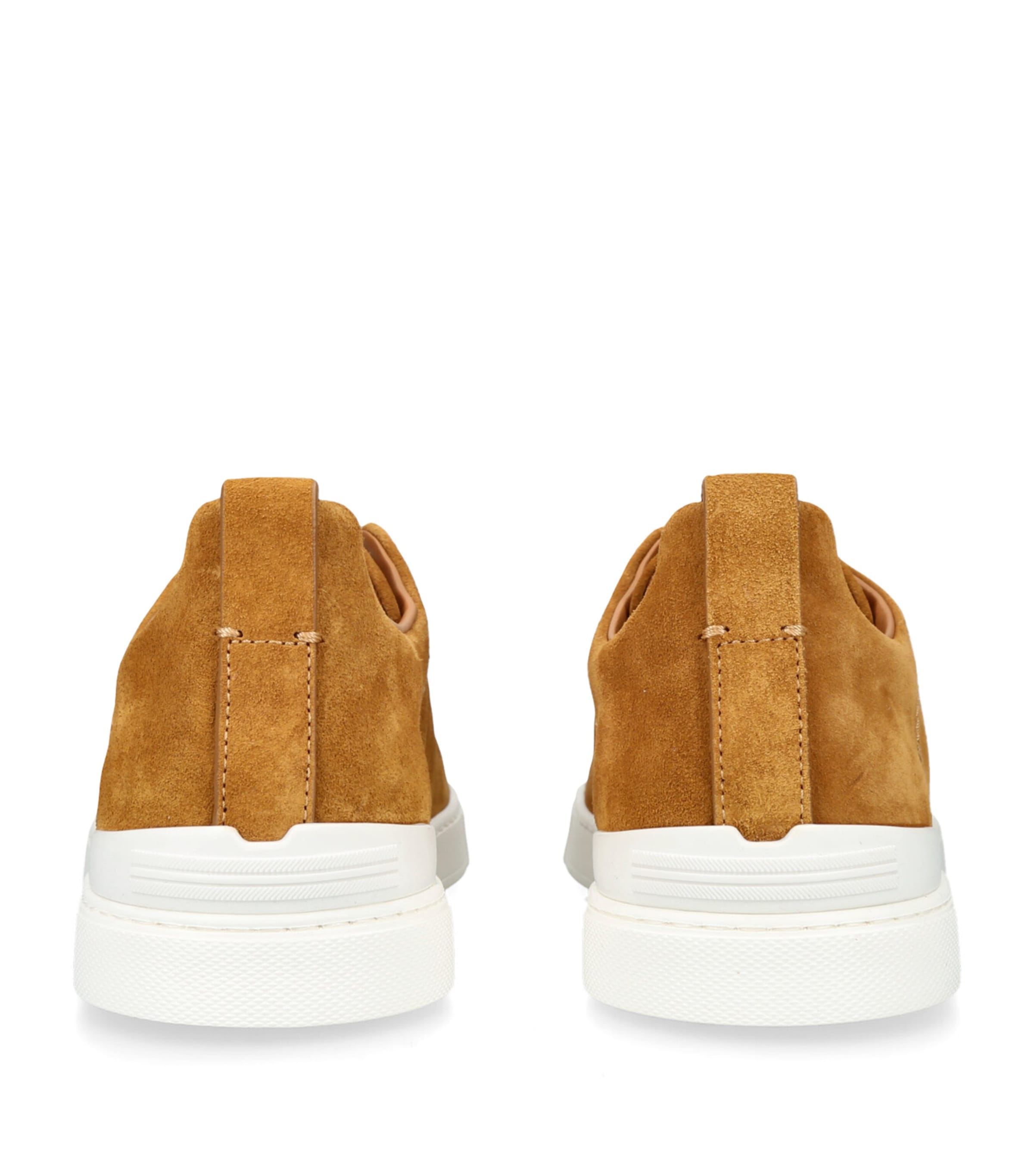 Suede Triple Stitch Sneakers CAMEL