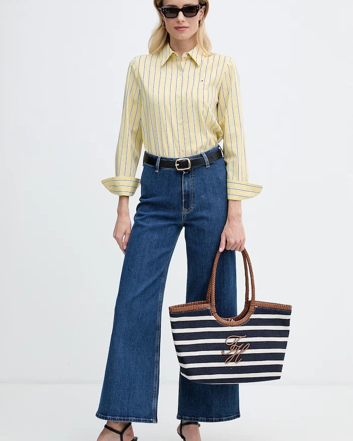 Tommy Hilfiger wide leg kadın jean pantolon