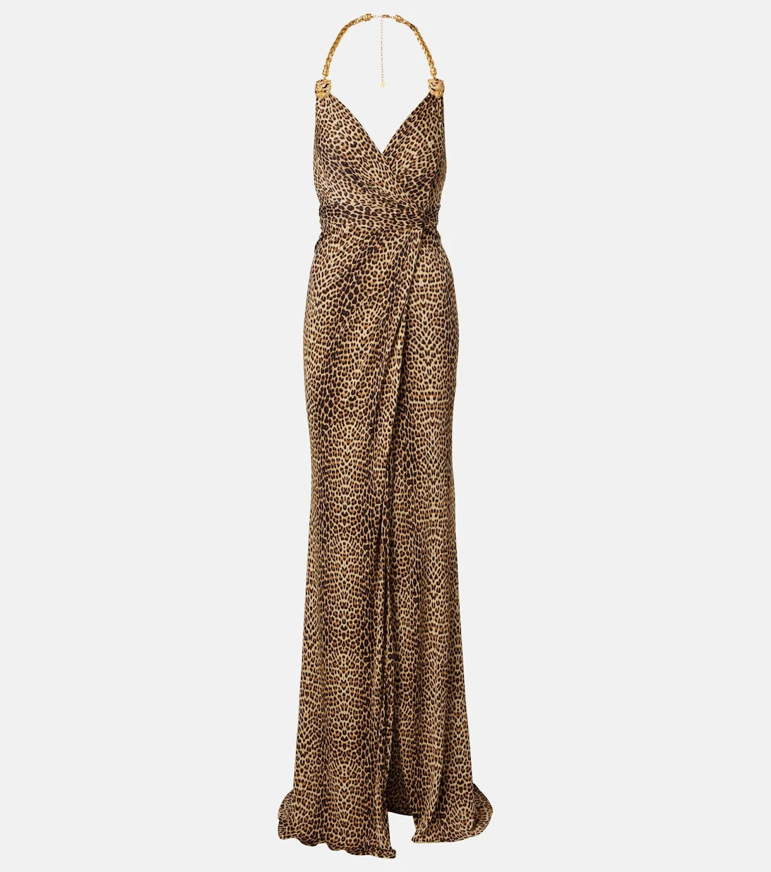 Roberto Cavalli - Embellished open-back gown