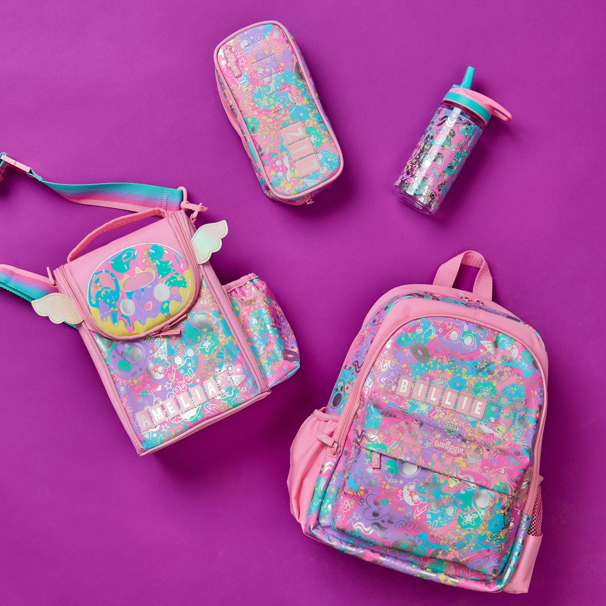 Smiggle - Sky Hi Junior Omuz Çantası ve Beslenme Çantası