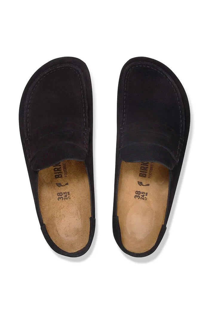 Birkenstock чехли сабо от велур Naples Wrapped Suede Leather