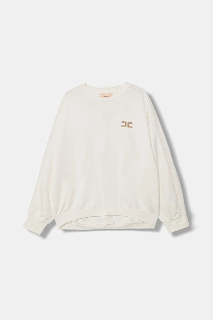 Elisabetta Franchi çocuk pamuklu sweatshirt