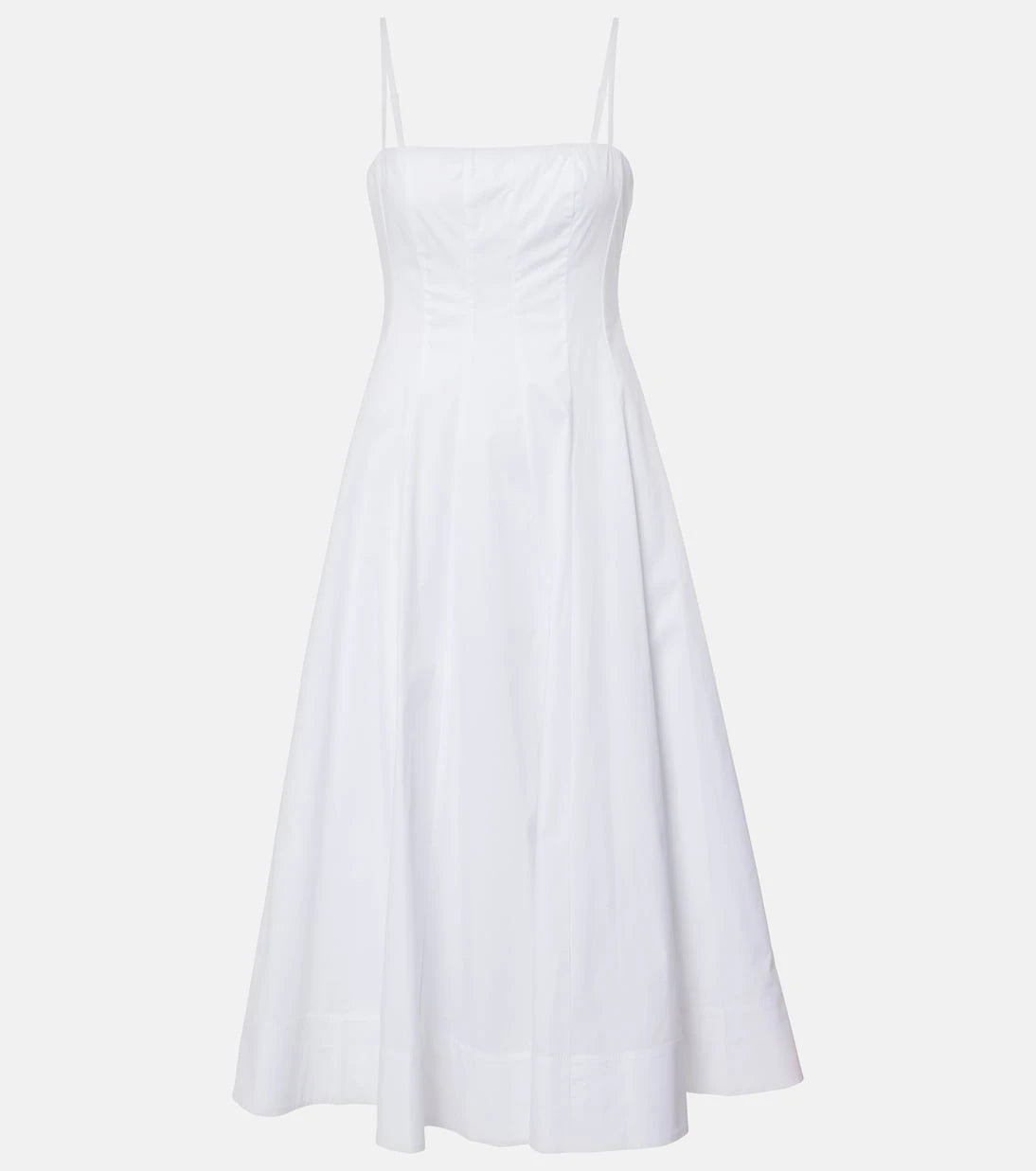 Staud - Wylie corset cotton midi dress