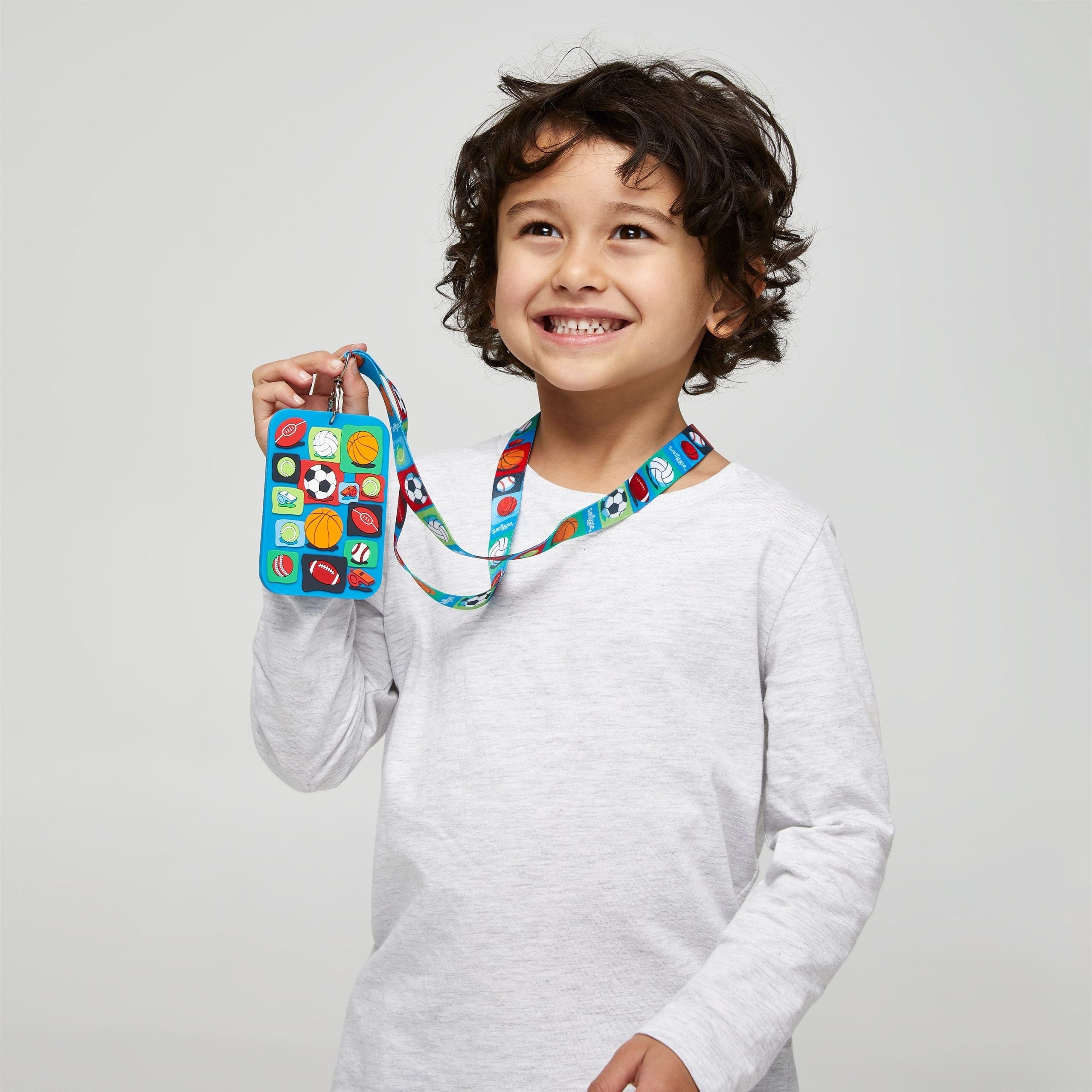 Smiggle - Sky Hi Junior Halat Boyunlu Okul Kartı Tutucu