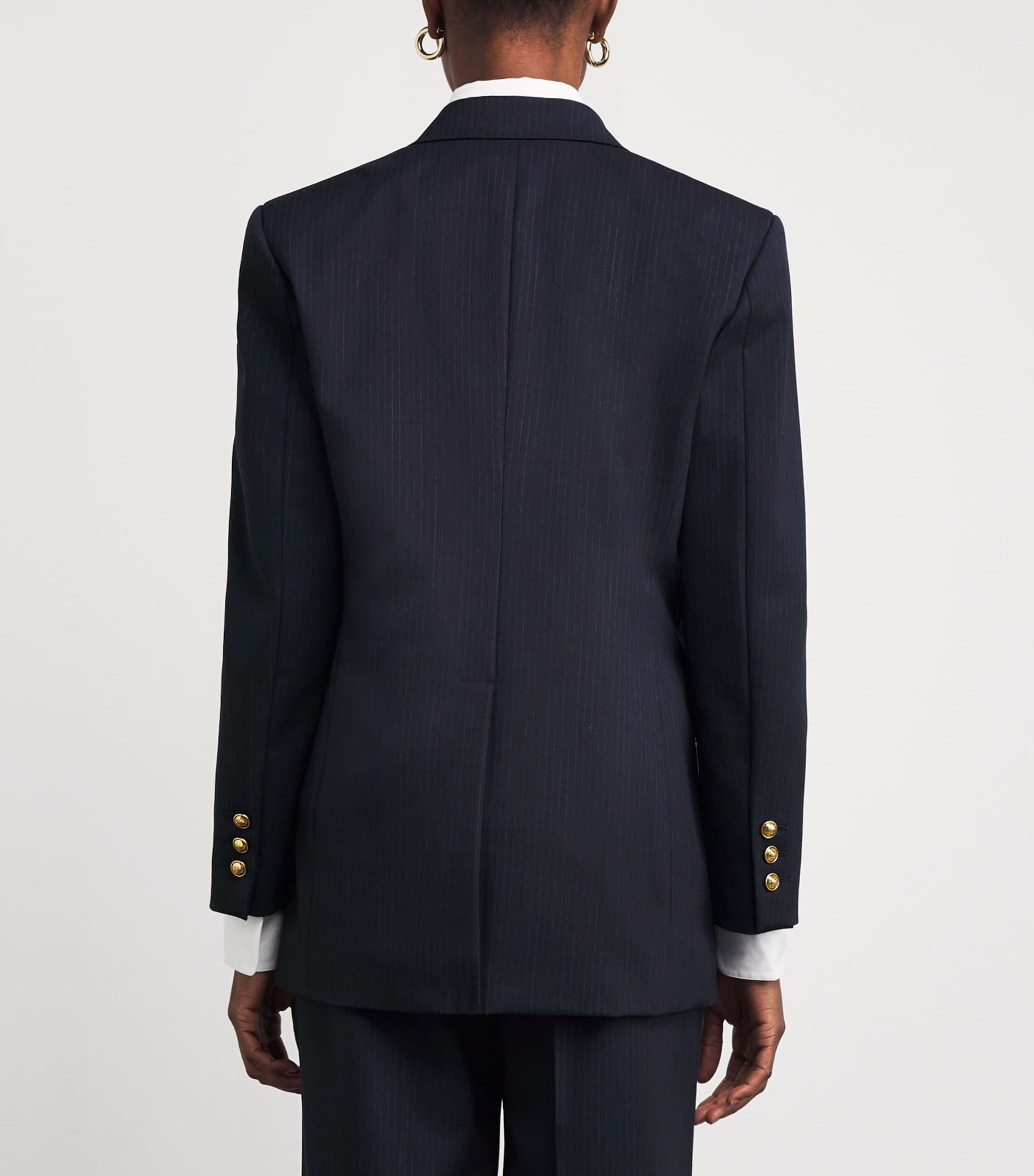 Wool-Blend Double-Breasted Blazer