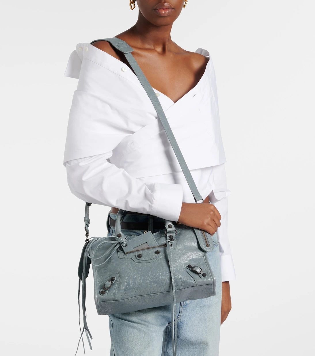 Balenciaga - Le City Small leather top-handle bag