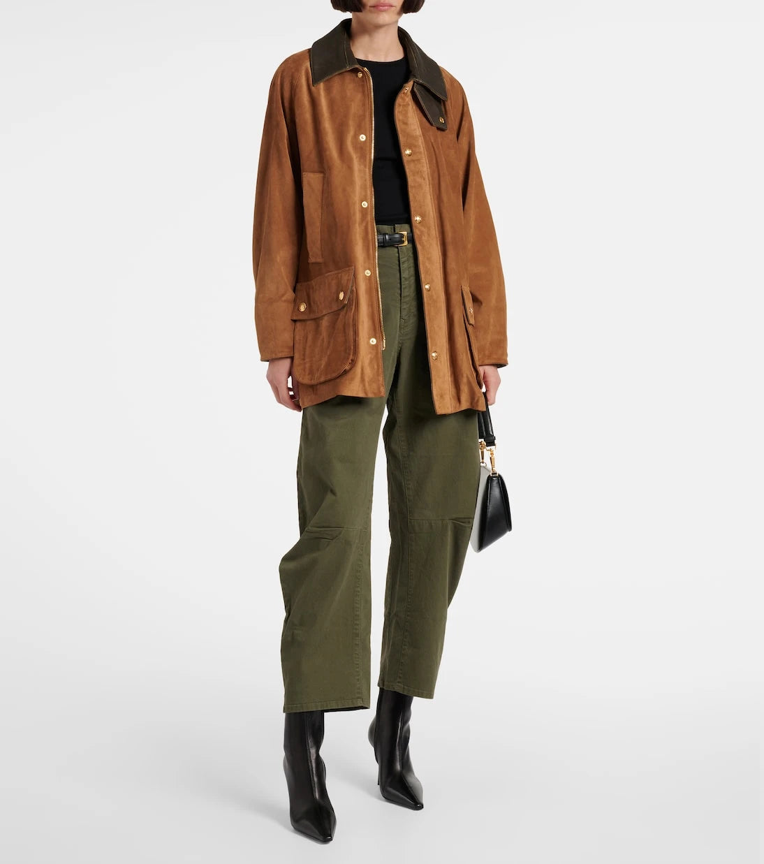 Nili Lotan - Shon cotton twill barrel-leg pants