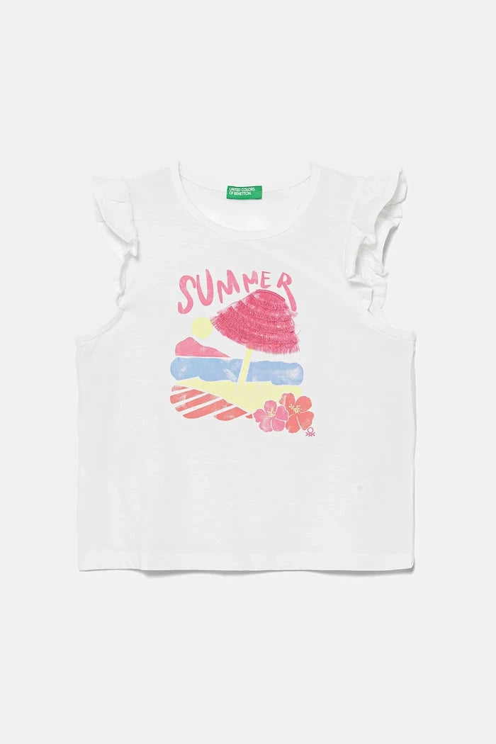 United Colors of Benetton Çocuk Pamuklu Tişört