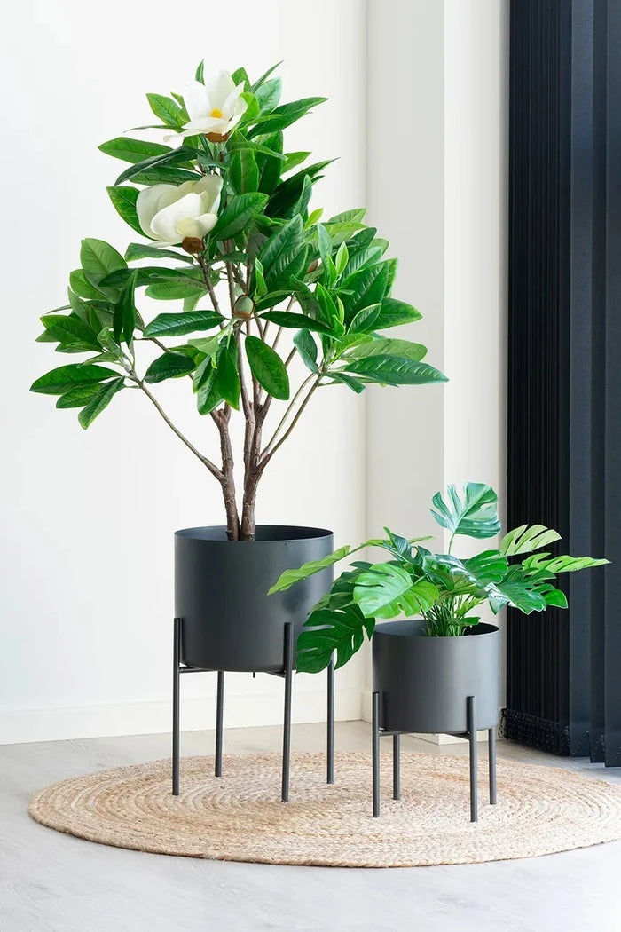 House Nordic Pavia Saksı Kılıfları Seti Çerçeveli O 21/26 cm (2 Parça)