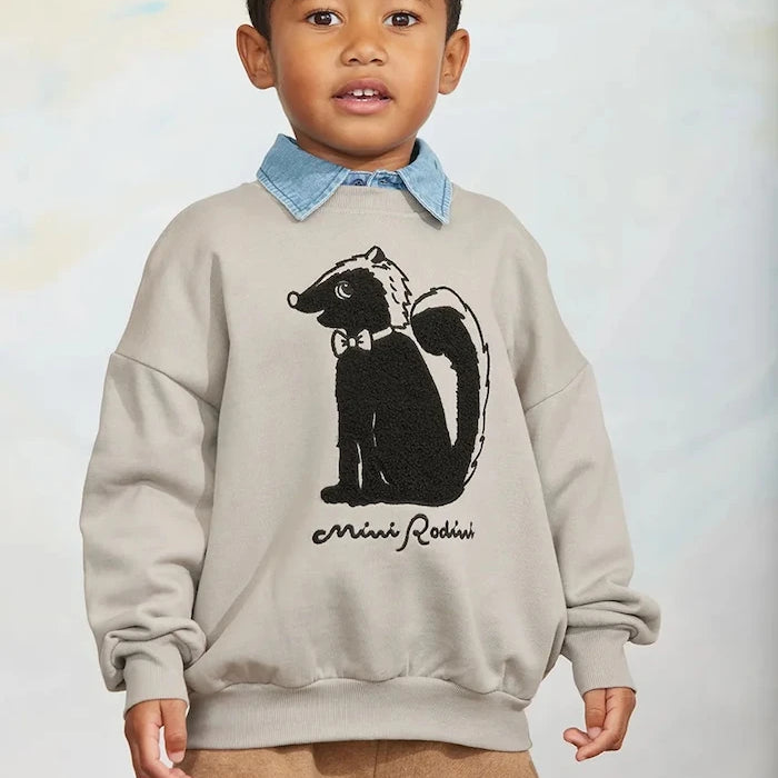 Pamuklu Çocuk Skunk Sweatshirt