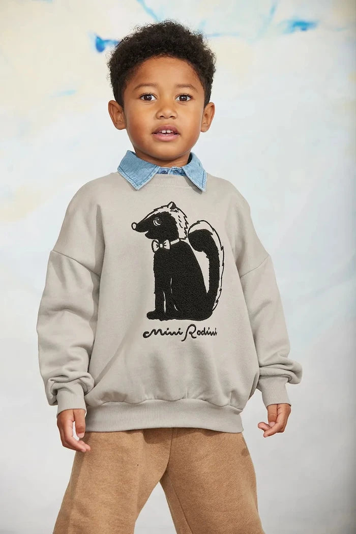 Pamuklu Çocuk Skunk Sweatshirt