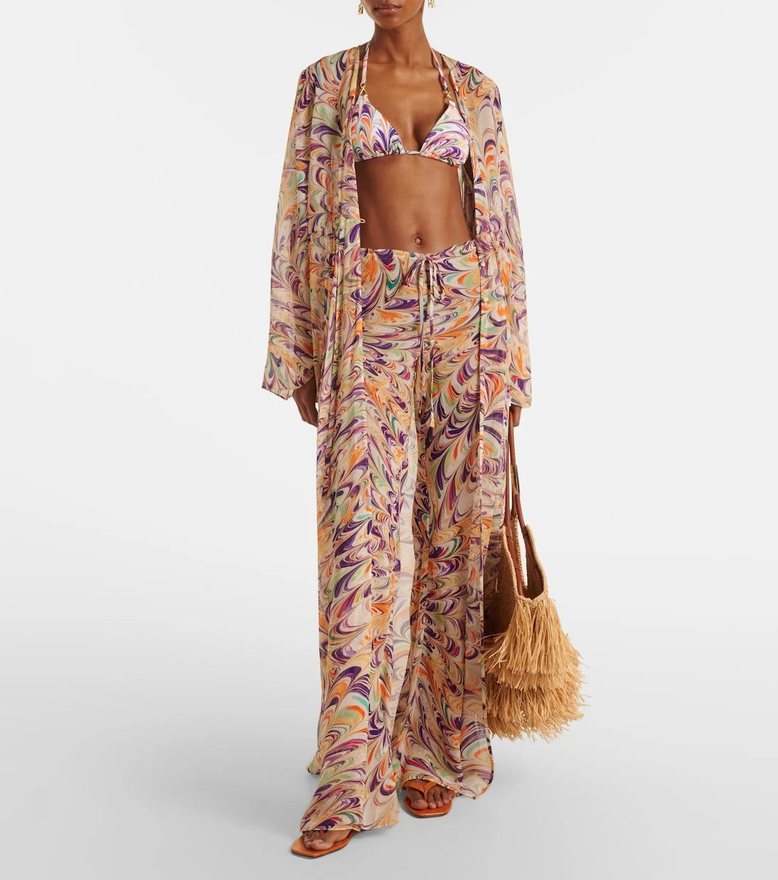 Alexandra Miro - Scarlett printed flared pants