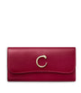 Red Calfskin Panthère de Cartier Wallet