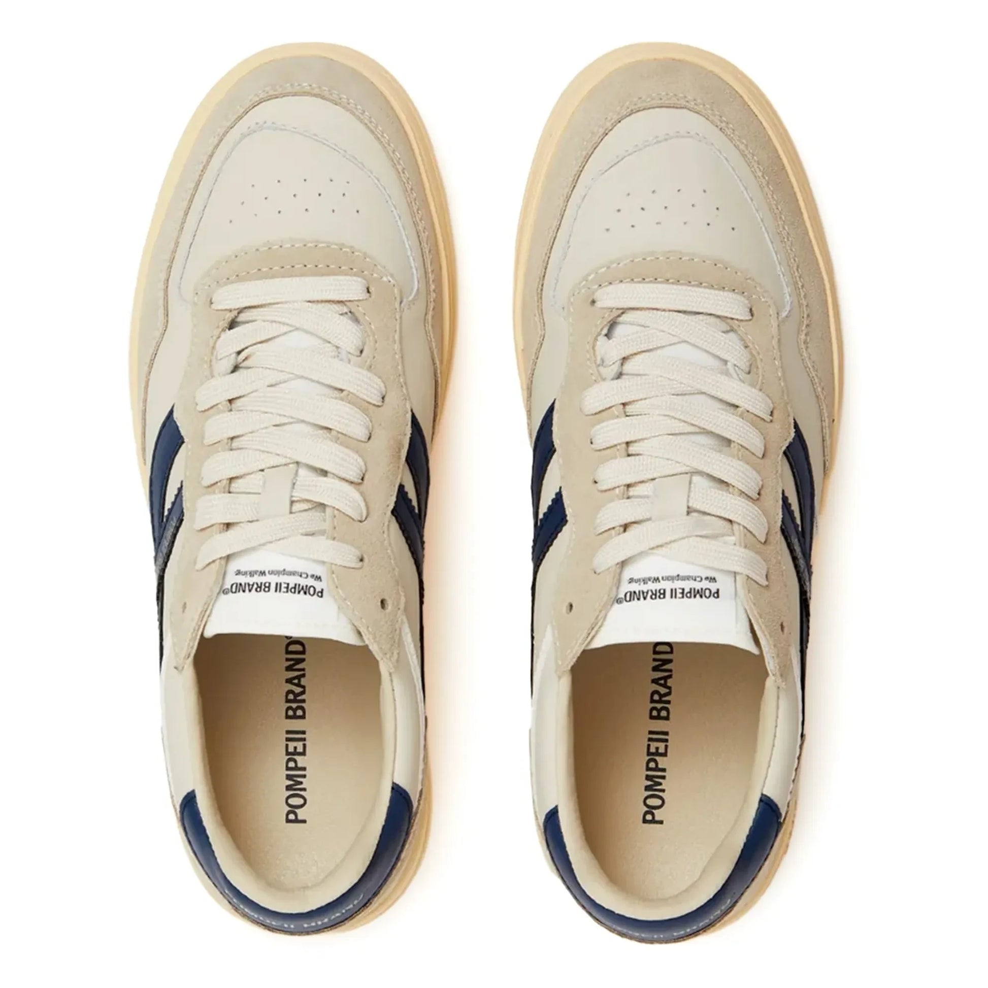 Pompeii - Elan Pippa Leather Sneakers | Ecru