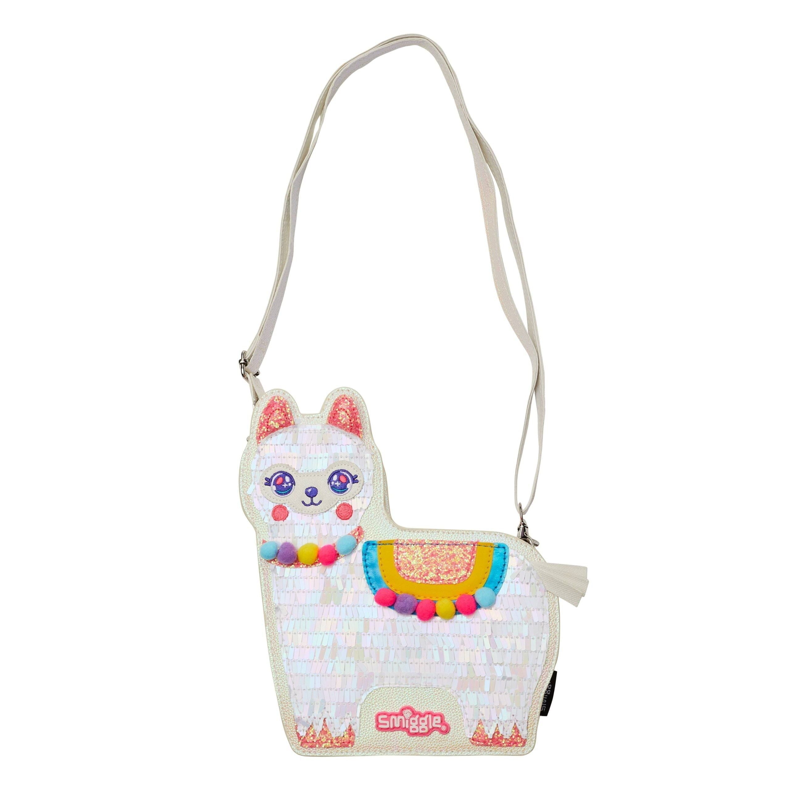 Smiggle - Tatlı Parıltılı Lama Omuz Çantası