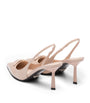 Prada Nude Brushed Leather Slingback Pumps 75