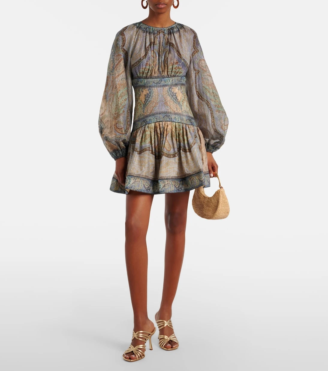 Zimmermann - Wanderlust cotton and silk-blend minidress