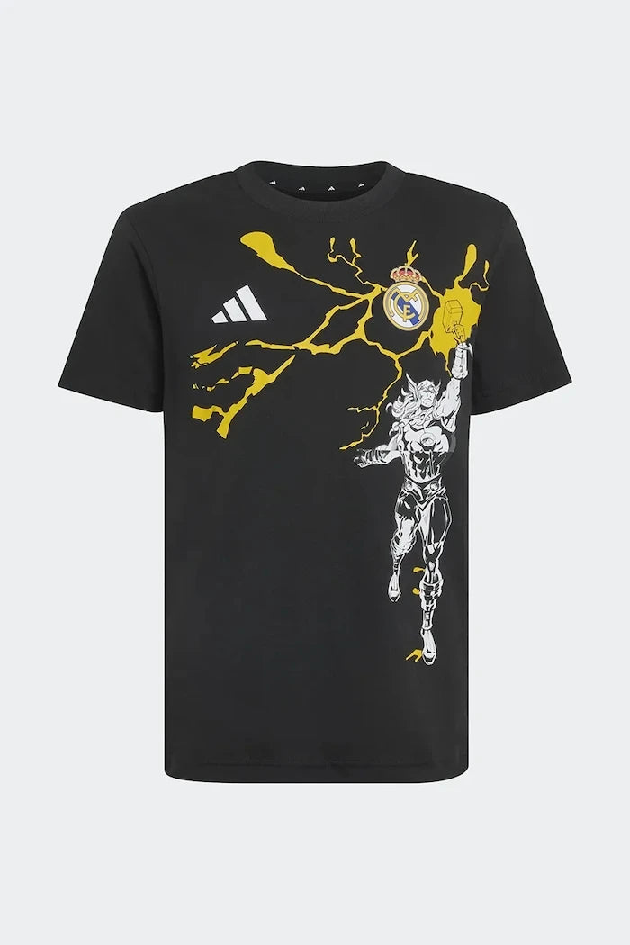 Детска памучна тениска adidas Performance REAL MARVEL