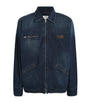 Maison Margiela Navy Logo Embroidery Denim Jacket