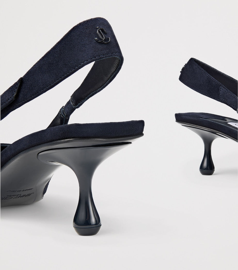 Amel 50 Suede Slingback Pumps