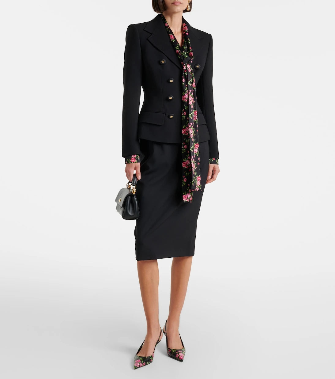 Dolce&Gabbana - Wool-blend pencil skirt