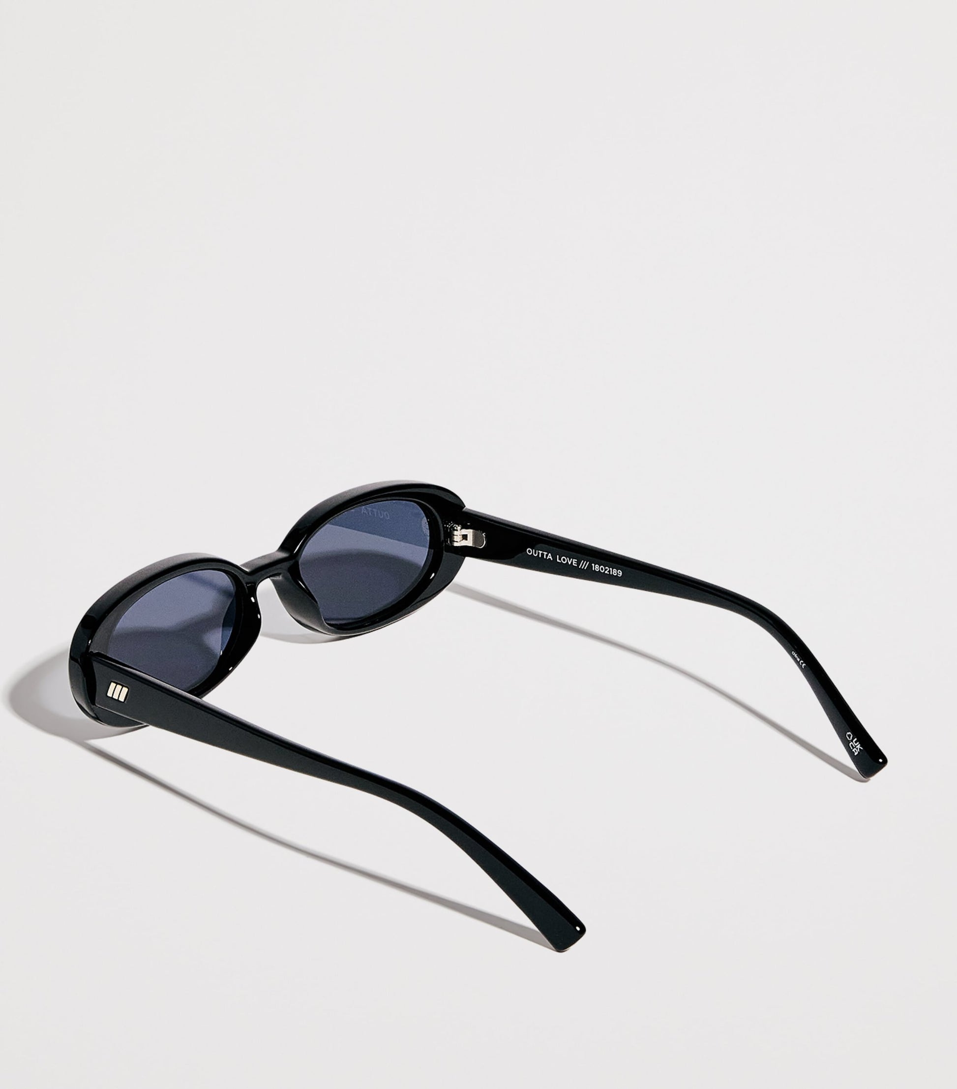 Black Oval Outta Love Sunglasses