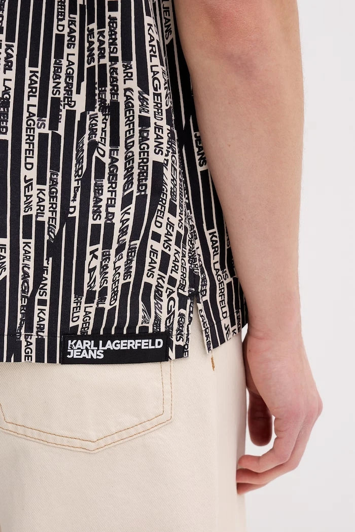 Karl Lagerfeld Jeans риза мъжка от памук