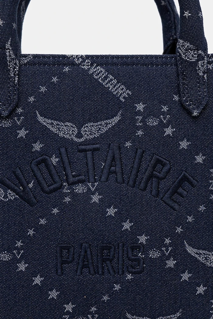 Чанта ZADIG&VOLTAIRE ANGEL TOTE XS DENIM MONOGRAM