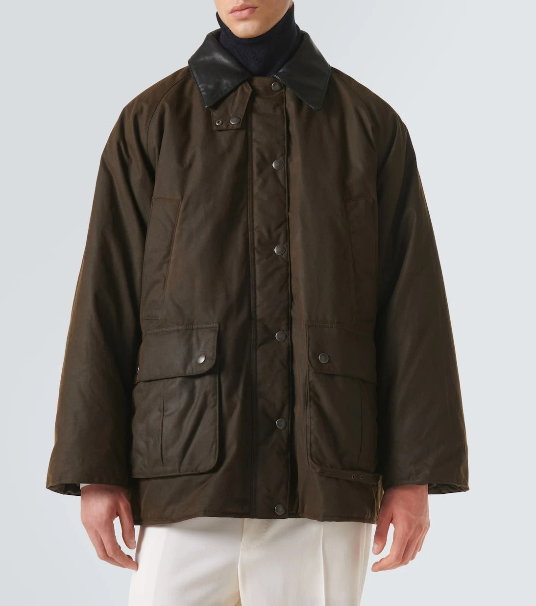 Miu Miu - Leather-trimmed cotton canvas blouson