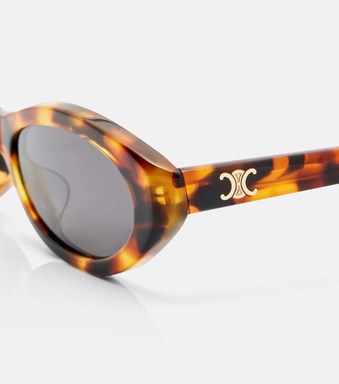 Celine Eyewear - Triomphe oval sunglasses