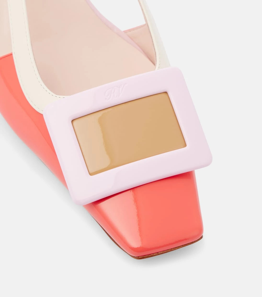 Roger Vivier - BV patent leather slingback pumps