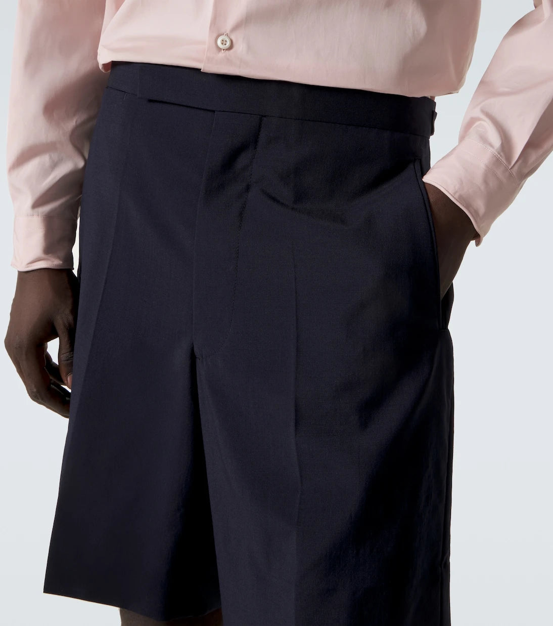 Prada - Wool and mohair Bermuda shorts