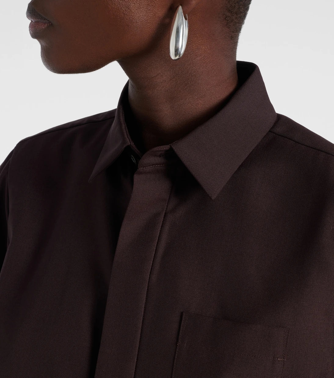 Sacai - Cropped shirt