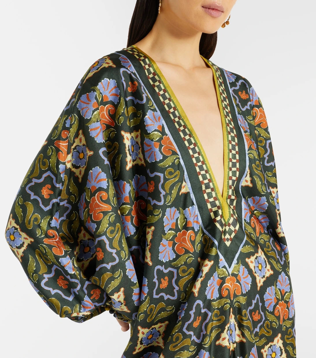 Alémais - Cece floral silk kaftan