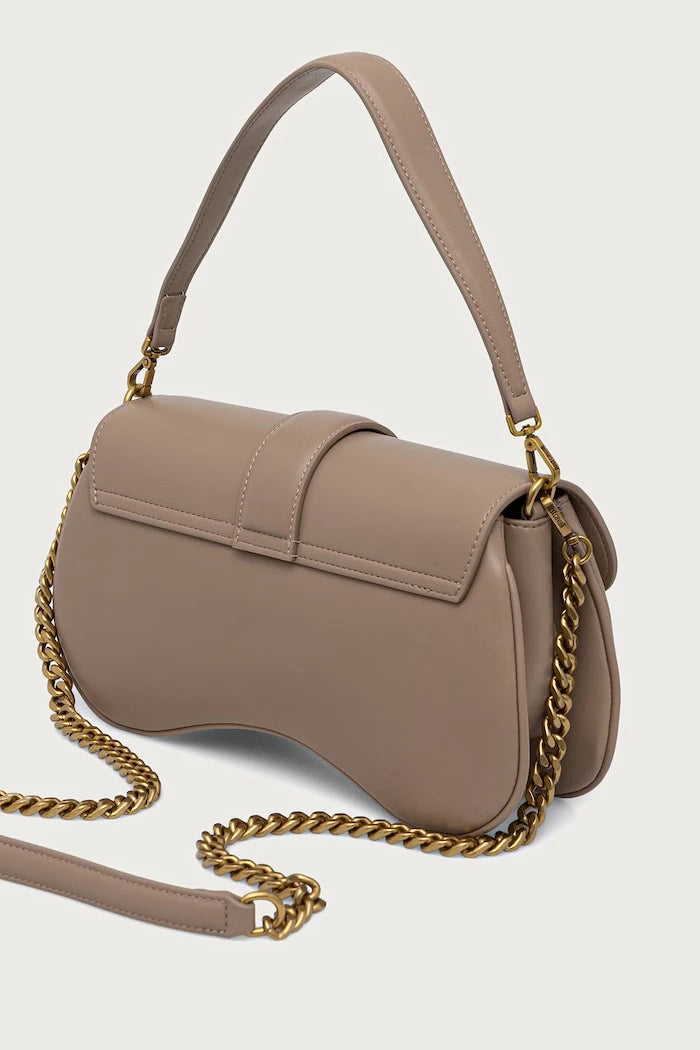 Just Cavalli suni deri kadın crossbody çanta