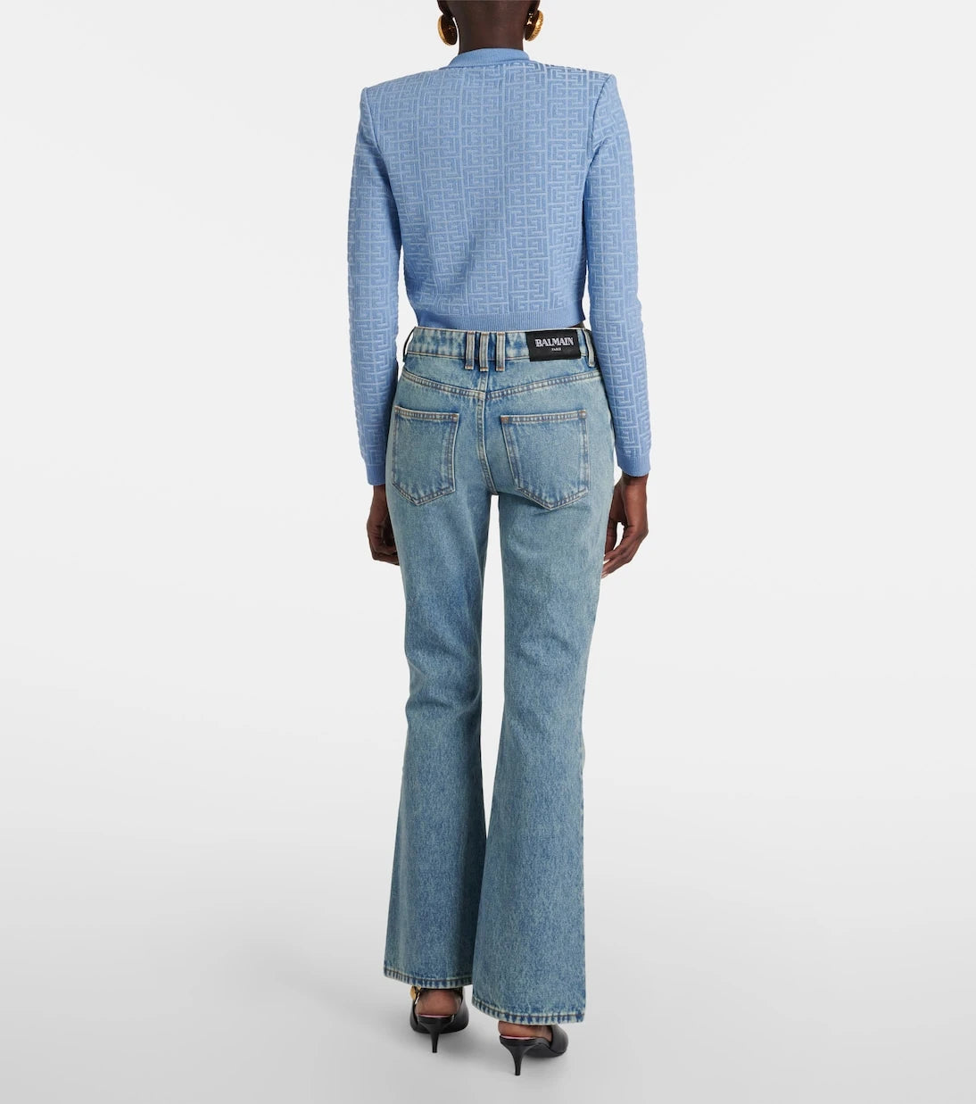 Balmain - Low-rise bootcut jeans
