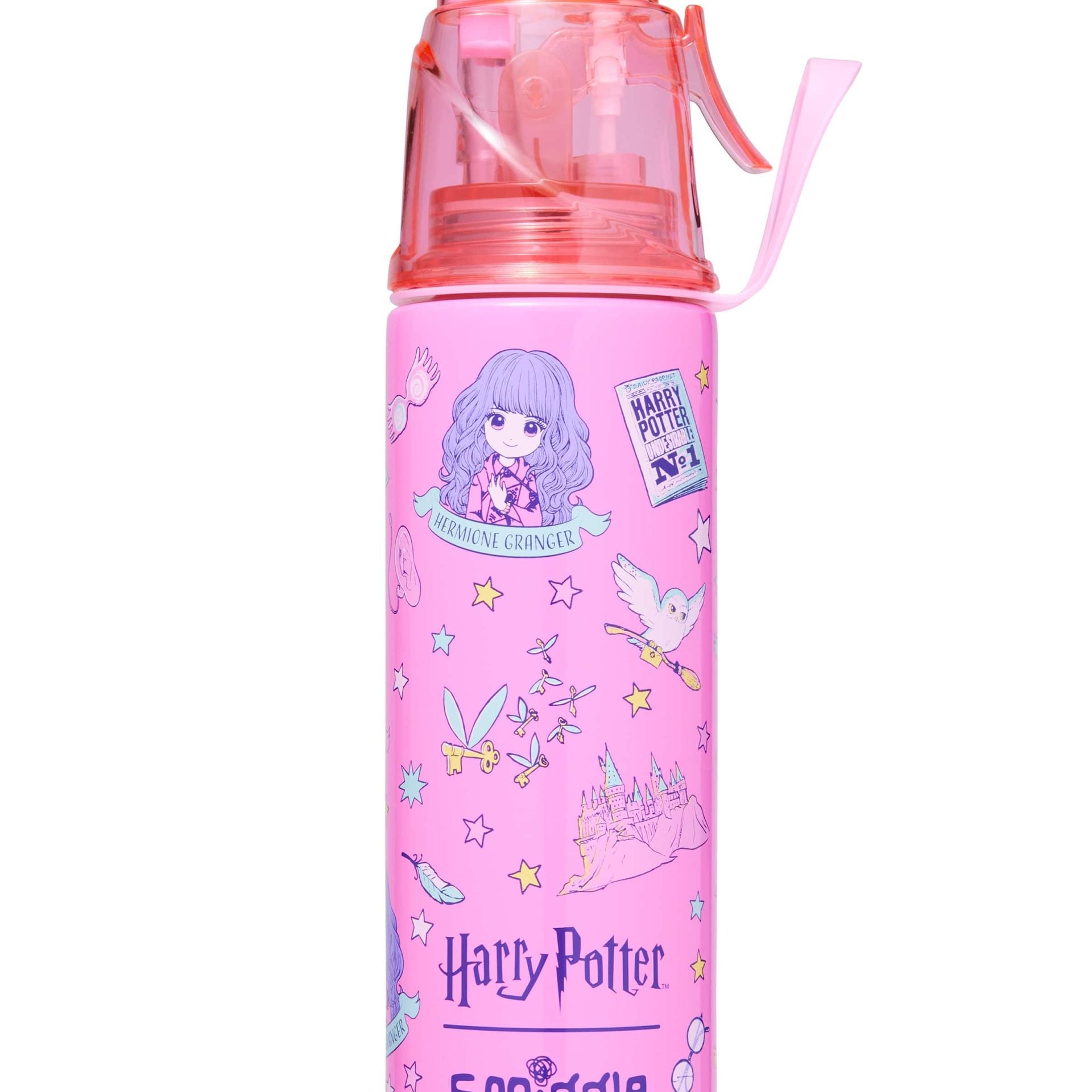 Smiggle - Harry Potter Su Püskürtmeli 500 ml Çelik Su Şişesi