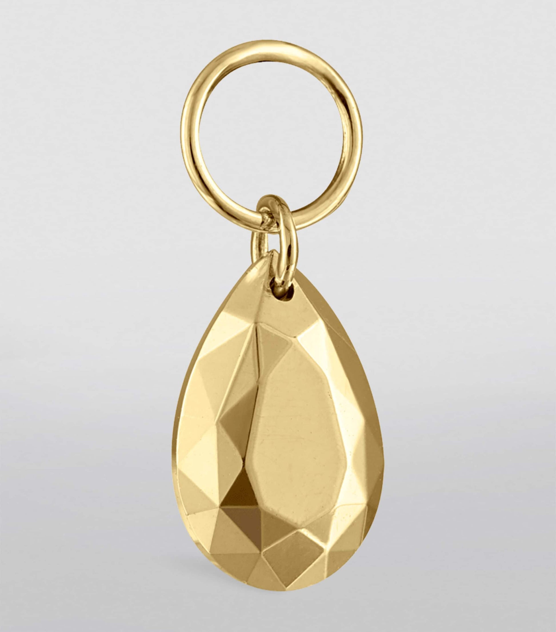 Faceted Pear Single Charm (6.5mm)