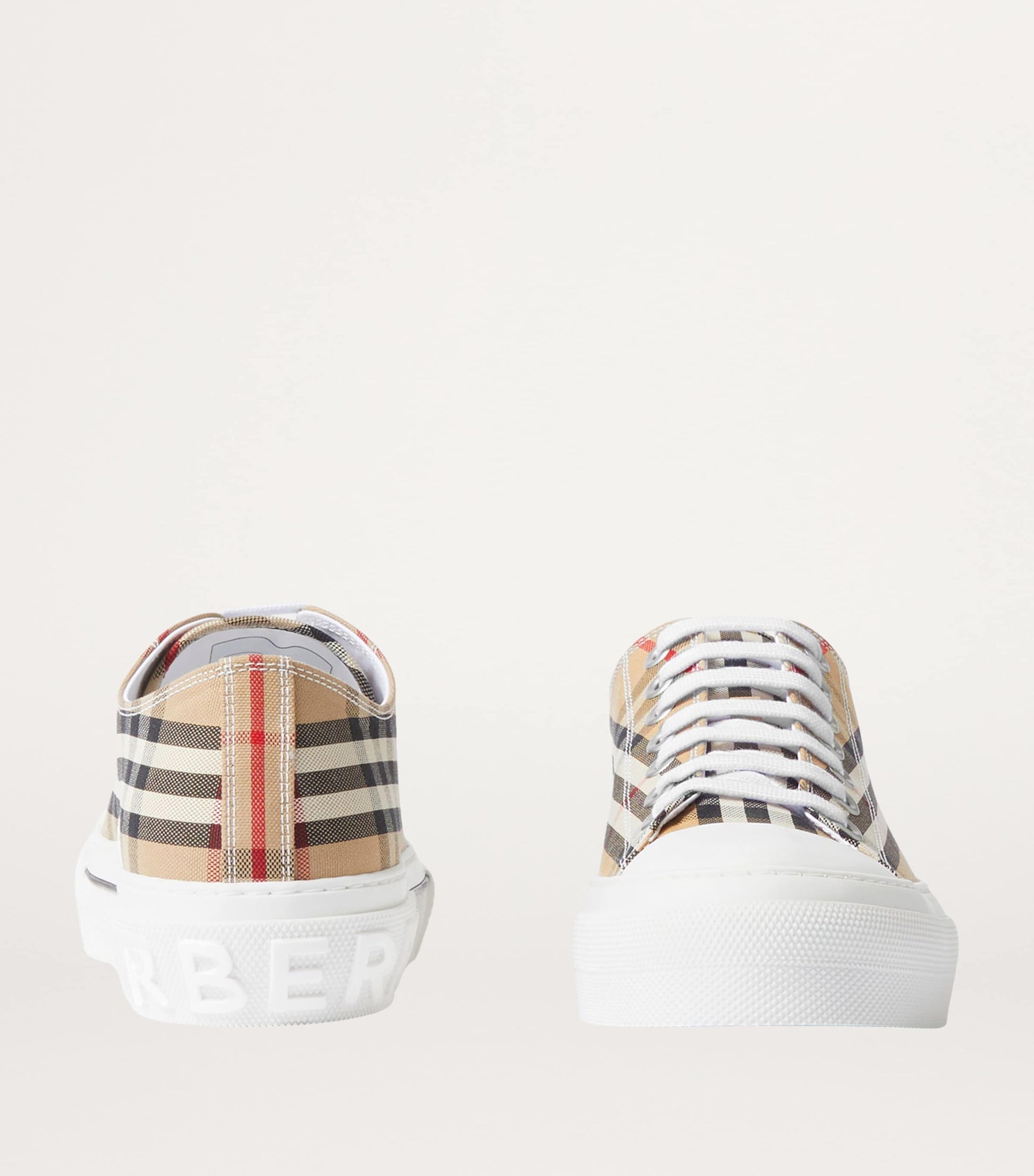 Cotton Check Sneakers