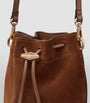Multi Mini Suede Cinch Bucket Bag