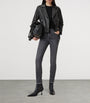 AllSaints Black Leather Dalby Biker Jacket