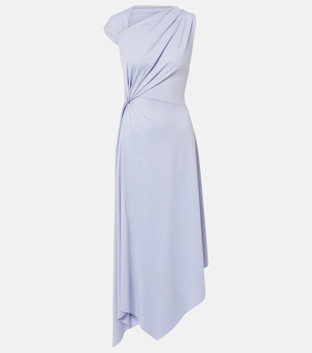 Victoria Beckham - Asymmetric gathered jersey midi dress