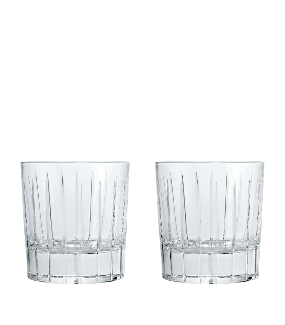 Set of 2 Iriana Crystal Double Old Fashioned Glasses (240ml)
