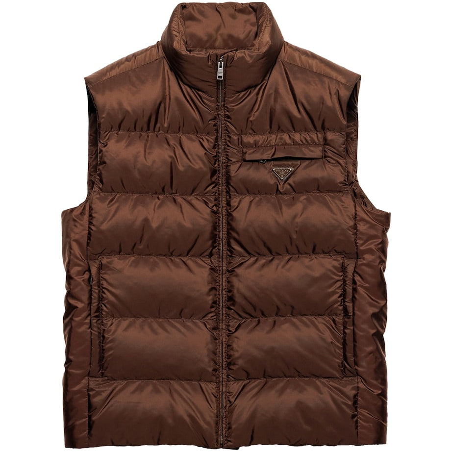 Prada Brown Re-Nylon Gilet