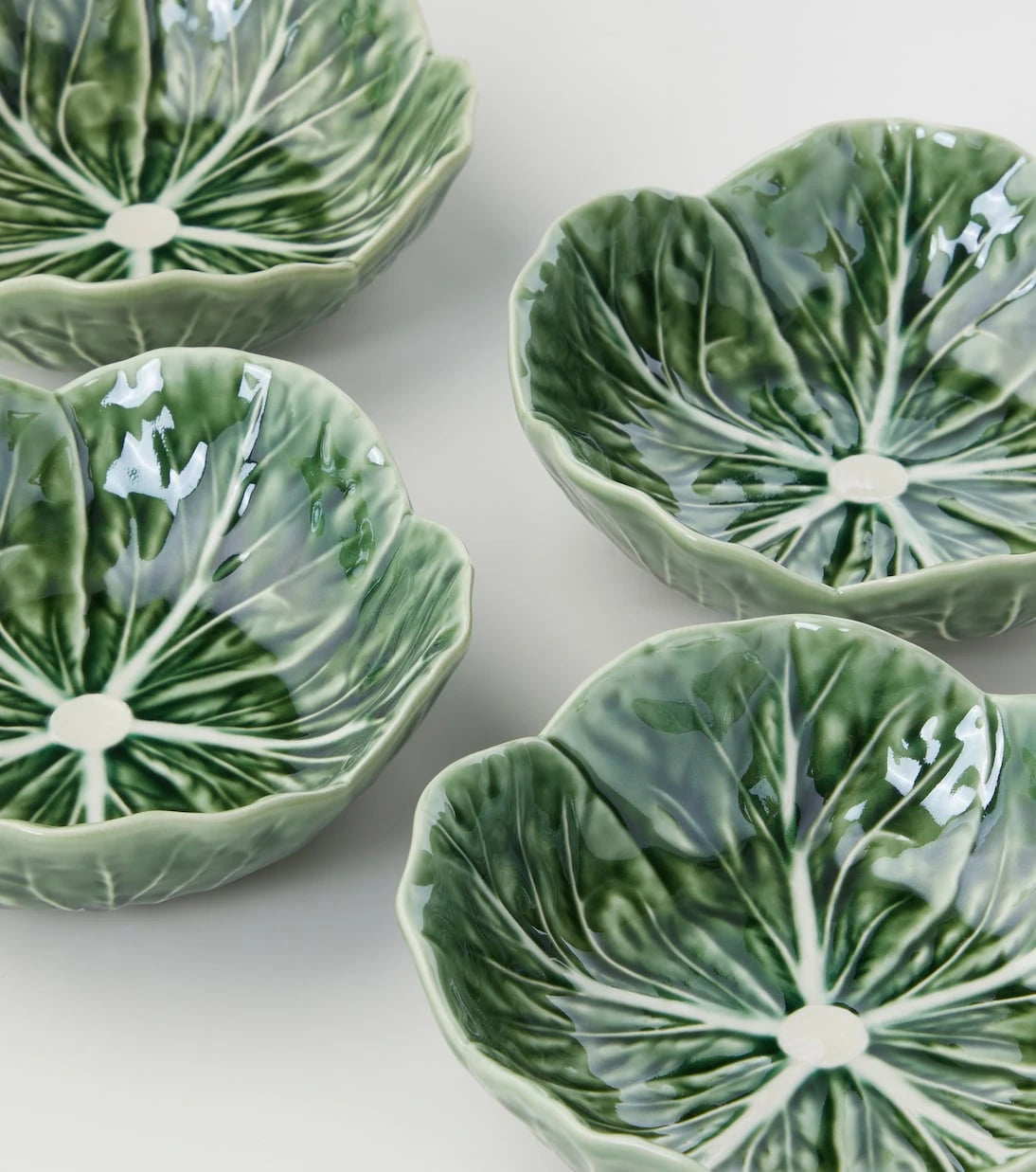 Bordallo Pinheiro - Cabbage set of 4 earthenware bowls