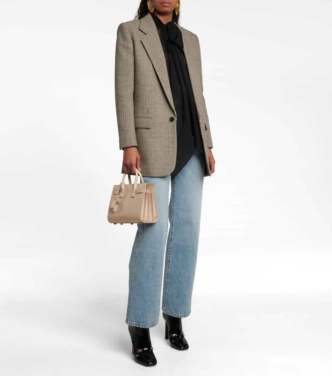 Saint Laurent - Sac De Jour Nano leather tote bag